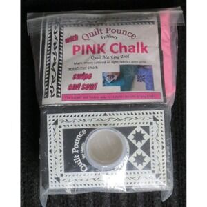 Hancy‎ 30329 Quilt Pounce Pad W/Chalk Powder-4oz Pink Quilting Chalk